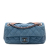 Chanel B Chanel Blue Calf Leather Medium Iridescent skin In The Mix Flap Italy