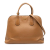 Prada B Prada Brown Camel Saffiano Leather Cuir Dome Bag Italy