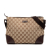 Gucci AB Gucci Brown Beige Canvas Fabric GG Crossbody Italy
