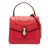 Bvlgari B Bvlgari Red Calf Leather Small skin Serpenti Forever Top Handle Bag Italy