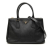 Prada B Prada Black Saffiano Leather Small Lux Galleria Double Zip Satchel Italy