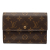 Louis Vuitton B Louis Vuitton Brown Monogram Canvas Fabric Monogram Trifold Wallet France