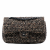 Chanel Classic Double Flap Medium Tweed Shoulder Bag Brown