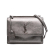 Saint Laurent B Saint Laurent Silver Calf Leather Medium Metallic Monogram Sunset Crossbody Italy