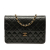 Chanel B Chanel Black Lambskin Leather Leather Medium CC Quilted Lambskin Single Flap France