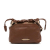 Burberry B Burberry Brown Calf Leather House Check Canvas and skin Little Crush Crossbody Italy