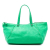 Bottega Veneta B Bottega Veneta Green Goatskin Leather Intrecciato Trimmed Cervo Tote Italy