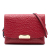 Burberry B Burberry Red Calf Leather Embossed Grained Langley Crossbody Romania