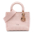 Christian Dior B Dior Pink Canvas Fabric Medium Cannage Lady D Lite Italy