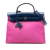 Hermès B Hermès Pink Hot Pink with Blue Dark Blue Canvas Fabric Toile Herbag Zip 31 France