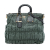Prada B Prada Green Nylon Fabric Tessuto Gaufre Tote Italy