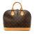 Louis Vuitton B Louis Vuitton Brown Monogram Canvas Fabric Monogram Alma PM France