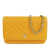 Chanel AB Chanel Yellow Caviar Leather Leather CC Chevron Caviar Wallet On Chain Italy