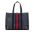 Gucci AB Gucci Black Coated Canvas Fabric Large GG Supreme Web Tote Italy