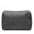 Gucci AB Gucci Black Coated Canvas Fabric GG Supreme Pouch Italy