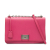 Prada AB Prada Pink Saffiano Leather Lux Lock Chain Flap Italy