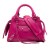 Balenciaga AB Balenciaga Pink Hot Pink Calf Leather Mini Grained skin Motocross Neo Classic City Satchel Italy