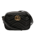 Gucci AB Gucci Black Calf Leather Mini GG Marmont Matelasse Crossbody Italy