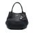 Prada AB Prada Black Calf Leather Vitello Daino Open Convertible Tote Italy