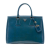Prada B Prada Blue Saffiano Leather Medium Vernice Parabole Tote Italy