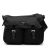 Prada B Prada Black Nylon Fabric Tessuto Zip Double Buckle Messenger Bag Italy