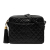 Chanel B Chanel Black Lambskin Leather Leather CC Quilted Lambskin Tassel Camera Bag France