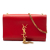 Saint Laurent B Saint Laurent Red Calf Leather Medium Smooth skin Classic Monogram Kate Tassel Crossbody Italy