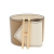 Hermès AB Hermès Brown Light Brown with White Ivory Calf Leather Swift Elan Cuff Bracelet T2 France