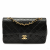Chanel Classic Double Flap Small Lambskin Leather Matelassè Shoulder Bag Black