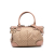 Gucci B Gucci Brown Beige Canvas Fabric Diamante Sukey Satchel Italy
