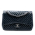 Chanel AB Chanel Blue Navy Patent Leather Leather Jumbo Classic Chevron Patent Double Flap Italy