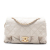 Chanel B Chanel White Ivory Calf Leather Small Iridescent Quilted skin Chic Quilt Flap Italy