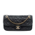 Chanel AB Chanel Gray Charcoal Calf Leather Paris Bombay Medium CC skin Triptych Flap Italy