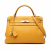 Hermès Kelly 32 Taurillon Clemence Leather Top-handle Handbag Jaune de Naples
