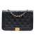 Chanel Boy Caviar Leather Quilted Wallet on Chain Crossbody Black