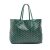 Goyard B Goyard Green Coated Canvas Fabric Goyardine Saint Louis PM France