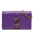 Versace B Versace Purple Dark Purple Calf Leather Greca Goddess Wallet on Chain Italy