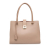 Ferragamo B Ferragamo Brown Nude Calf Leather Gancini Marlene Tote Italy