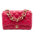 Chanel AB Chanel Red Lambskin Leather Leather Large Quilted Lambskin Funky Town Flap Italy