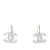 Chanel B Chanel White Resin Plastic CC Hook Earrings France