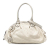 Gucci B Gucci White Calf Leather Guccissima Sukey Satchel Italy