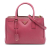 Prada B Prada Pink Saffiano Leather Small Lux Galleria Double Zip Satchel Italy