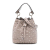 Valentino AB Valentino Brown Taupe Calf Leather Small Rockstud Spike Bucket Bag Italy