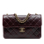 Chanel B Chanel Red Bordeaux Calf Leather Large Quilted skin Perfect Edge Flap Italy
