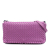 Bottega Veneta B Bottega Veneta Purple Nappa Leather Leather Nappa Intrecciato Dahlia Clutch Crossbody Italy