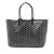 Goyard AB Goyard Black Coated Canvas Fabric Goyardine Saint Louis PM France