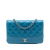 Chanel B Chanel Blue Calf Leather Quilted Aged skin Gabrielle Wallet On Chain Italy