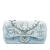 Chanel B Chanel Blue Light Blue Denim Fabric Medium CC Quilted Crystal Embellished Single Flap France