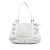 Fendi B Fendi White Coated Canvas Fabric Large Zucca Spalmati Chef Shopper Tote Italy