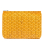 Goyard AB Goyard Yellow Coated Canvas Fabric Goyardine Senat MM France